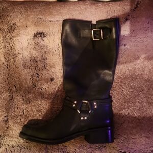 Steve Madden Black Leather Women's Boots